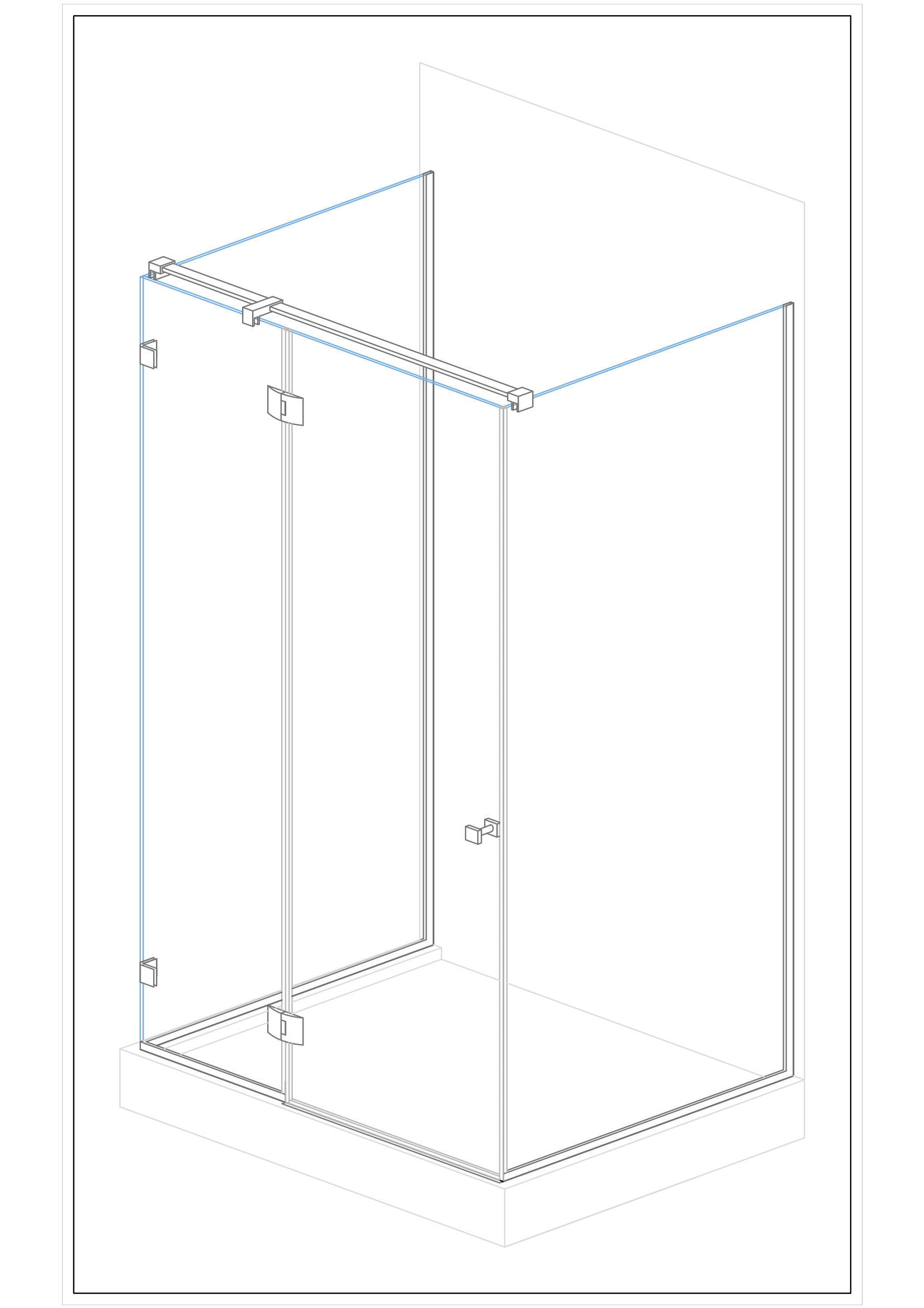 Размеры душевых перегородок из стекла. Толщина раздвижной стеклянной перегородки. Душевое ограждение откатная схема. Душевая кабина застекленная. Высота перегородки душевой кабины.